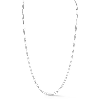 Shop Dana Rebecca Designs 14k White Gold Paperclip Chain-18" ($750)