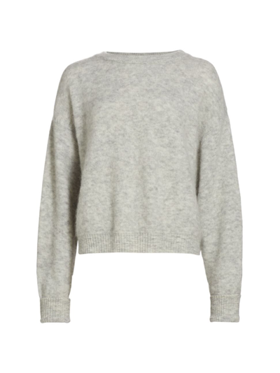Shop American Vintage Women's Vito Marled Sweater In Gris Clair Chine