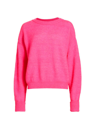 Shop American Vintage Women's Vito Marled Sweater In Rose Fluo Chine