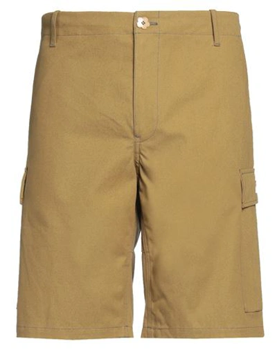 Shop Kenzo Man Shorts & Bermuda Shorts Mustard Size 34 Cotton In Yellow