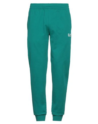 Shop Ea7 Man Pants Green Size Xxl Cotton