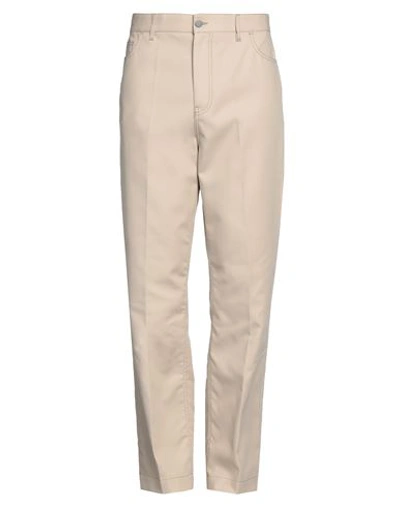Shop Valentino Garavani Man Pants Beige Size 36 Cotton
