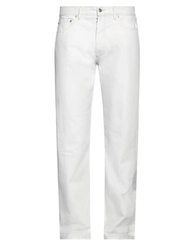 Shop Maison Margiela Man Jeans Off White Size 34 Cotton