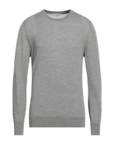 Shop Dolce & Gabbana Man Sweater Grey Size 46 Virgin Wool