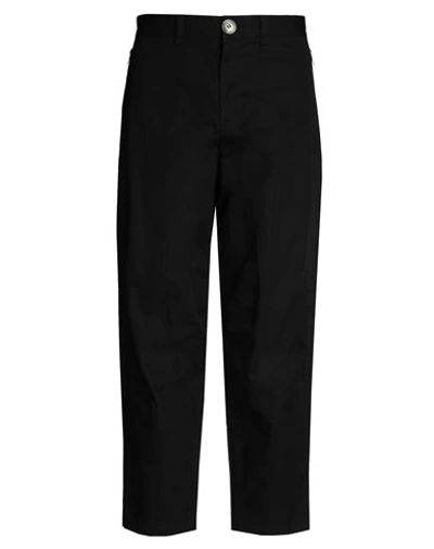 Shop Lanvin Man Pants Black Size 34 Cotton, Wool