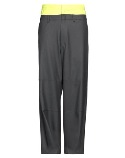 Shop Ambush Man Pants Lead Size 34 Polyester, Wool, Rayon, Polyurethane In Grey