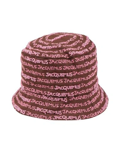Shop Jacquemus Woman Hat Cocoa Size 7 ⅜ Cotton In Brown