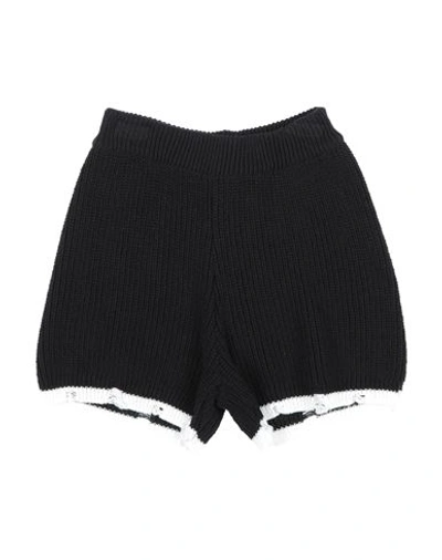 Vicolo Toddler Girl Shorts & Bermuda Shorts Black Size 6 Cotton, Acrylic In Black