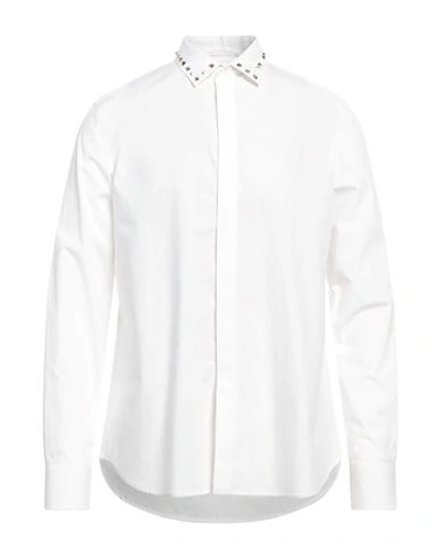 Shop Valentino Garavani Man Shirt White Size 16 ½ Cotton