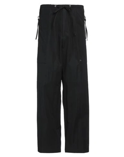 Shop Fendi Man Pants Black Size 34 Cotton, Polyamide