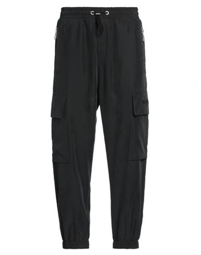 Shop Balmain Man Pants Black Size 36 Modal, Polyester