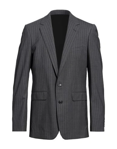 Shop Celine Man Blazer Grey Size 38 Wool