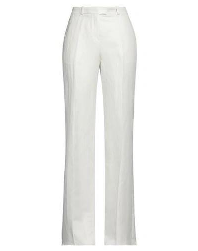 Shop Etro Woman Pants White Size 8 Linen, Silk