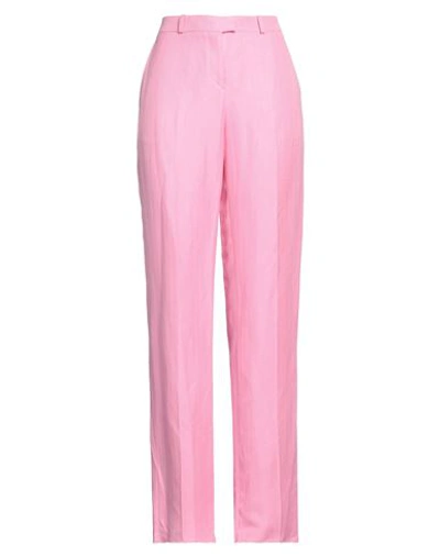 Shop Etro Woman Pants Pink Size 8 Linen, Silk
