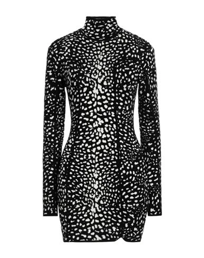 Shop Roberto Cavalli Woman Mini Dress Black Size 6 Viscose, Polyamide, Elastane