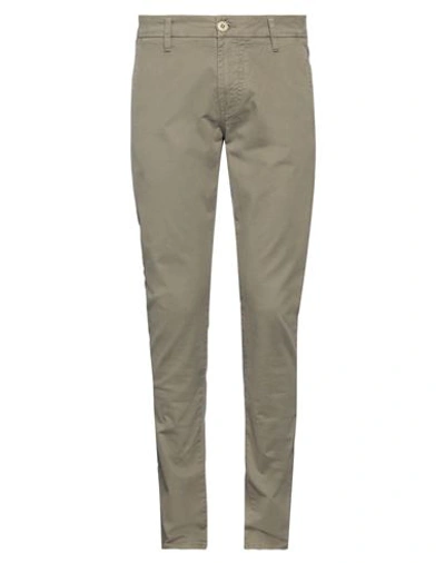 Shop Guess Man Pants Khaki Size 30w-32l Cotton, Elastane In Beige