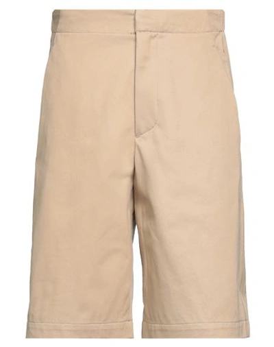 Shop Oamc Man Shorts & Bermuda Shorts Beige Size S Cotton