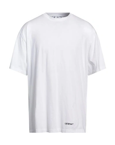 Off-white Man T-shirt White Size S Cotton In White