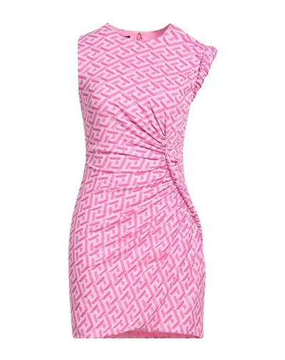 Shop Versace Woman Mini Dress Pink Size 6 Viscose, Elastane