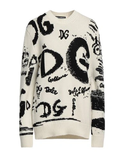 Shop Dolce & Gabbana Woman Sweater White Size 4 Cashmere