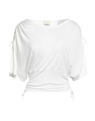 Shop Isabel Marant Woman T-shirt White Size L Cotton