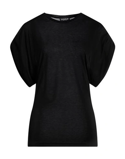 Shop Dondup Woman T-shirt Black Size Xs Cotton