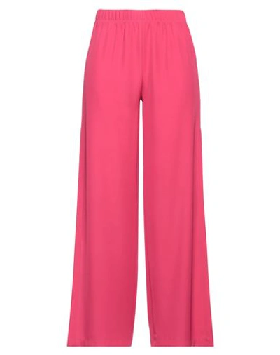 Shop Mariuccia Woman Pants Fuchsia Size S Polyester In Pink
