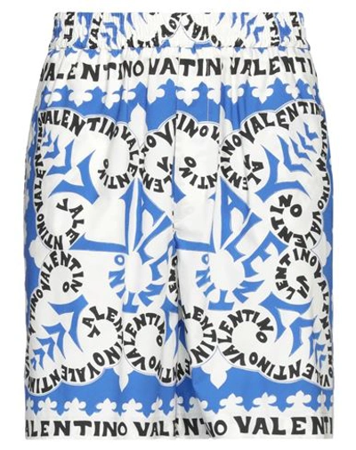 Shop Valentino Garavani Man Shorts & Bermuda Shorts White Size 36 Cotton