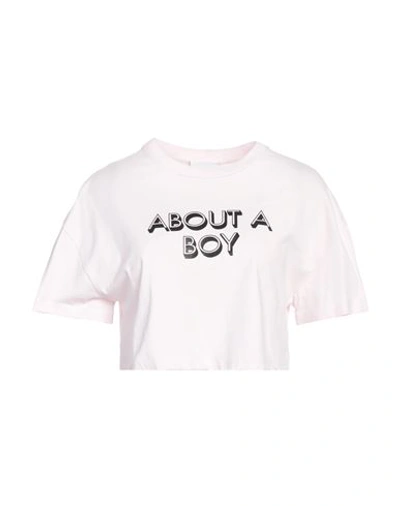 Shop Erika Cavallini Woman T-shirt Light Pink Size Xs Cotton