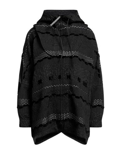 Shop Giorgio Armani Woman Jacket Black Size 14 Acrylic, Polyester, Virgin Wool, Acetate, Wool