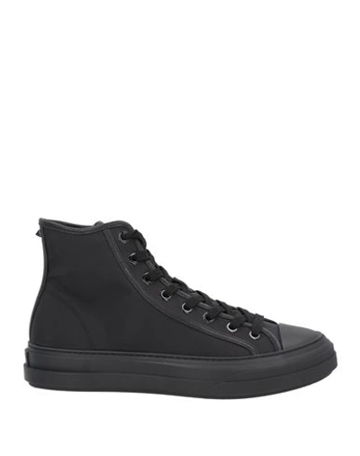 Shop Valentino Garavani Man Sneakers Black Size 7 Textile Fibers