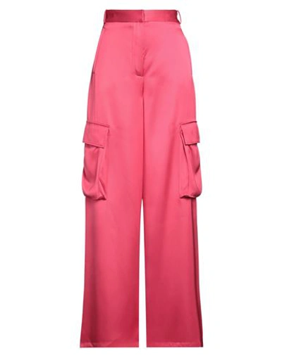 Shop Versace Woman Pants Fuchsia Size 8 Viscose In Pink