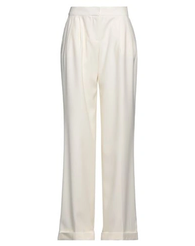 Shop Alexander Mcqueen Woman Pants Ivory Size 6 Wool In White
