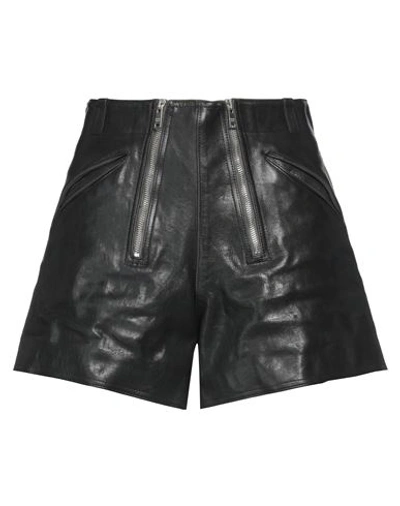 Shop Prada Woman Shorts & Bermuda Shorts Black Size 12 Calfskin