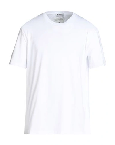 Shop Maison Margiela Man T-shirt White Size M Organic Cotton