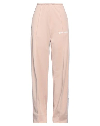 Shop Palm Angels Woman Pants Pastel Pink Size 4 Polyester, Recycled Polyester