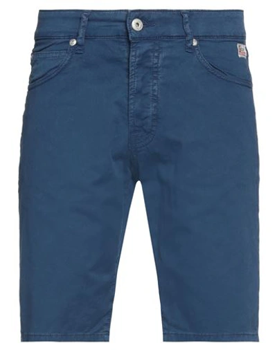 Shop Roy Rogers Roÿ Roger's Man Shorts & Bermuda Shorts Blue Size 30 Cotton, Elastane