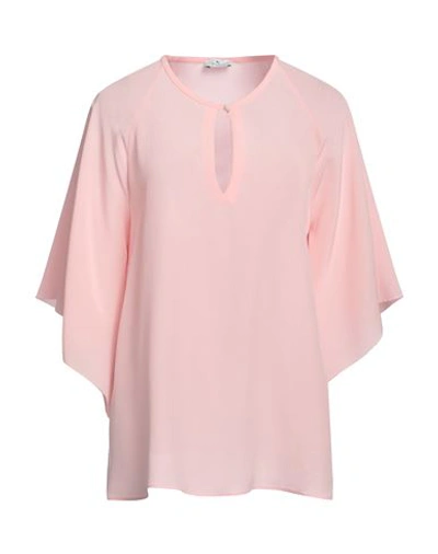 Shop Etro Woman Top Pink Size 8 Silk