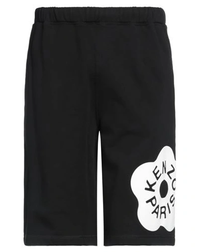 Shop Kenzo Man Shorts & Bermuda Shorts Black Size Xl Cotton