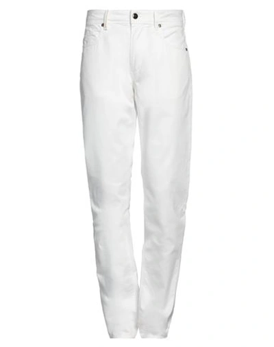 Shop Re-hash Re_hash Man Pants White Size 32 Cotton, Elastane