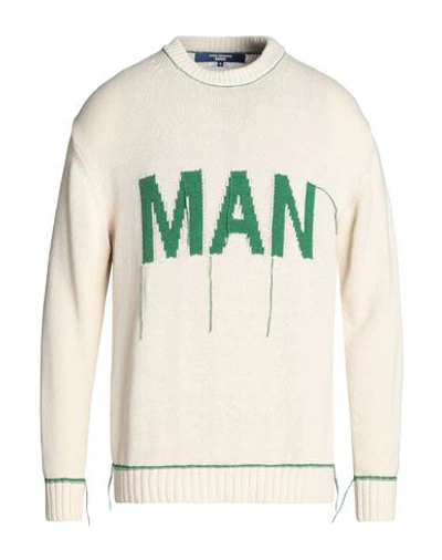 Shop Junya Watanabe Man Sweater Off White Size M Silk