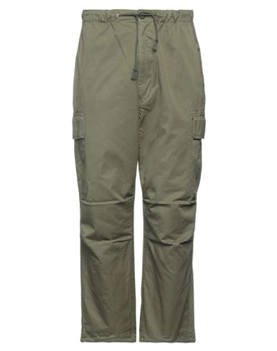 Shop Comme Des Garçons Man Pants Military Green Size M Cotton