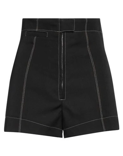 Shop Jacquemus Woman Shorts & Bermuda Shorts Black Size 10 Virgin Wool