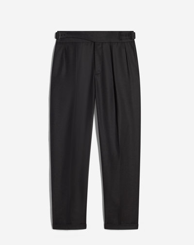 Shop Dunhill Wool Cashmere Gurkha Trousers In Grey