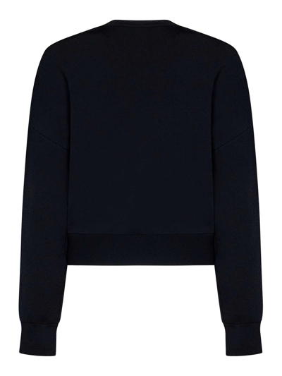 Shop Alexander Mcqueen White Crewneck Sweater In Negro