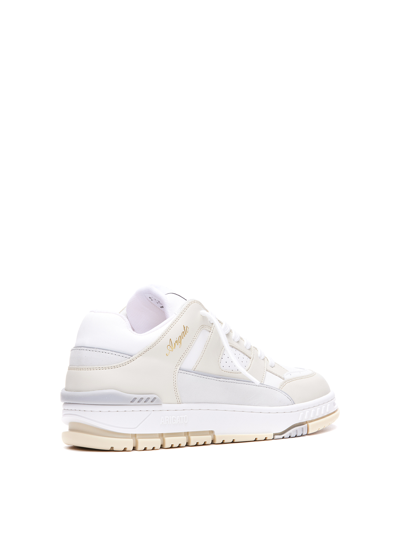 Axel Arigato Low-top Sneakers With Textured Panels And Cushioned Sole In White