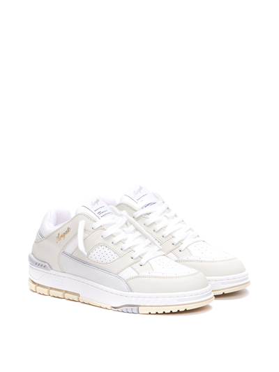 Axel Arigato Low-top Sneakers With Textured Panels And Cushioned Sole In White