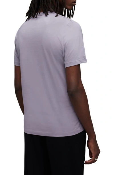 Shop Allsaints Brace Tonic Slim Fit Cotton T-shirt In Spaced Lilac