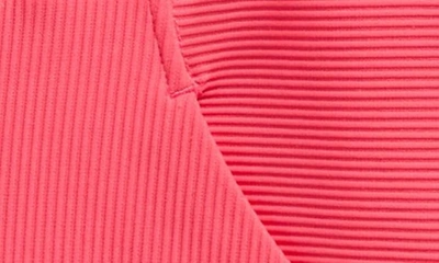 Shop Zella Girl Kids' Ottoman Half-zip Pullover In Pink Bright