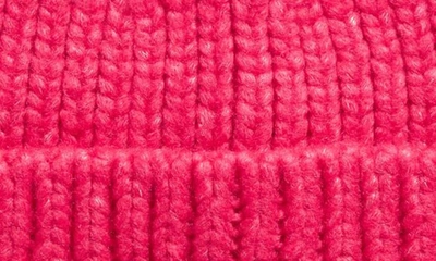 Shop Ugg Chunky Ribbed Beanie In Cerise